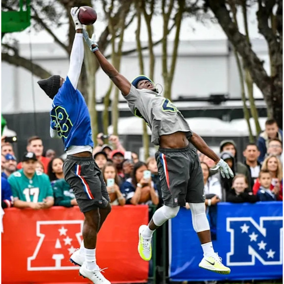 2017 NFL NFC Pro Bowl PE Nike Vapor Speed Turf Mens 9.5 Football Trainer Shoes - Picture 4 of 12